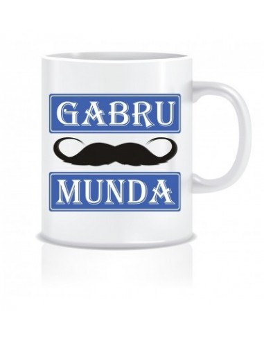 Everyday Desire Gabru Munda Printed Ceramic Coffee Mug ED101