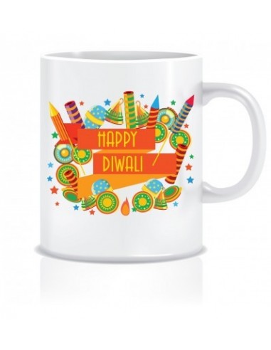 Everyday Desire Happy Diwali Gift Ideas Printed Ceramic Coffee Mugs ED109
