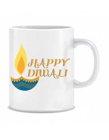 Everyday Desire Happy Diwali Printed Ceramic Coffee Tea Mug ED120