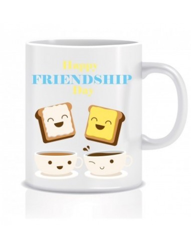 Everyday Desire Happy Friendship day Bread Butter Ceramic Coffee Mug ED028