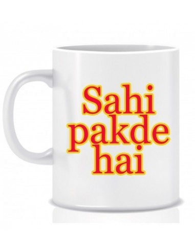 Everyday Desire Sahi Pakde Hai Ceramic Coffee Mug ED031