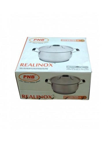Pnb Kitchenmate Realinox Cook N Serve 26 cms 5.5 Ltr Induction Ceramic Halogen Gas Electric Cooking