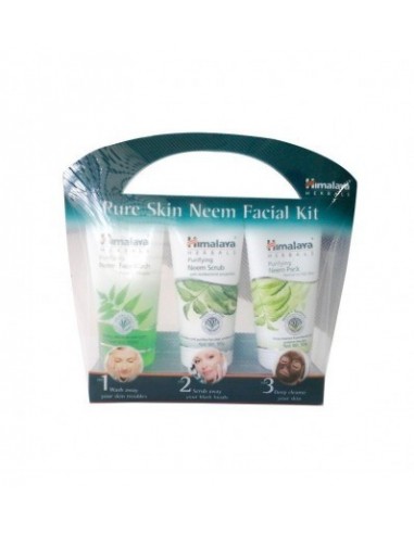Himalaya Pure Skin Neem Facial Kit Facewash 50ml Scrub 50g & Face Pack 50g