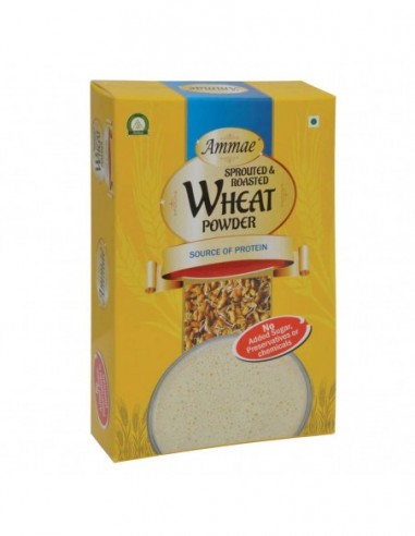 Sprouted & Roasted Wheat Powder, Amylase Rich food, Improves Digestion, with no sugar or salt