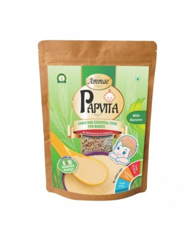 Papvita with Banana powder, 200g (Porridge for Babies)