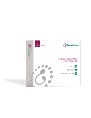LifeCell Omegascore-N breast milk sample collection kit to track DHA level in breast milk