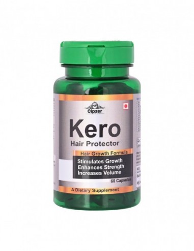 Cipzer Kero Hair Protect Capsules 60 Caps, Beneficial In Hair Loss, Promotes Growth Of New Hair