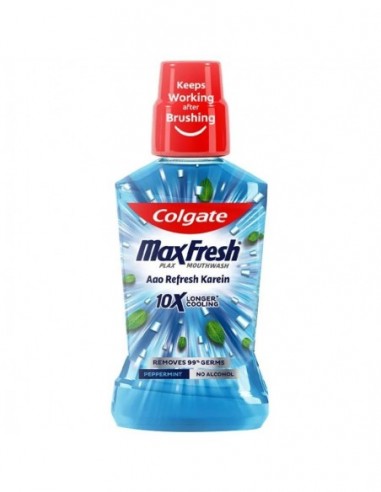 Colgate Maxfresh Plax Antibacterial Mouthwash Pepper Mint 250 ml