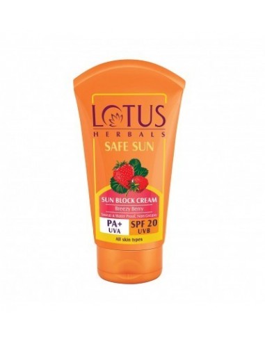 Lotus Herbals Sunscreen SPF 20 PA+ 50 grams Cream