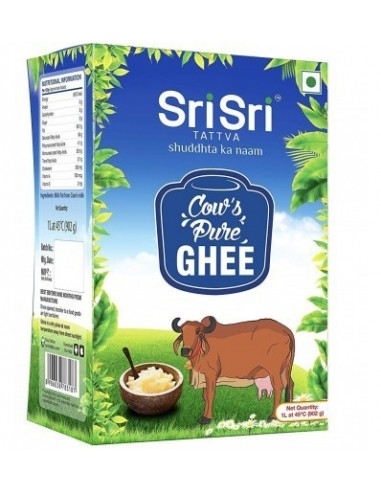 Sri Sri Tattva Cow Ghee Pure Cow Ghee for Better Digestion and Immunity 1 Litre Pack of 1