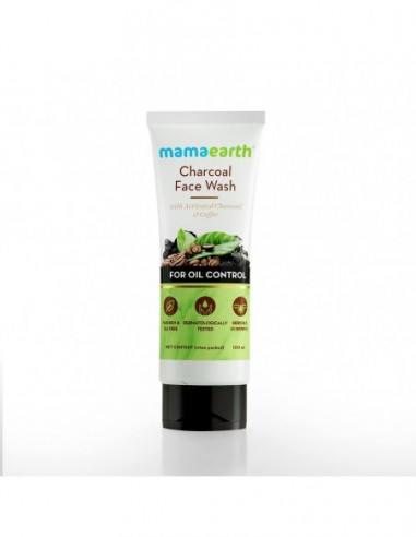 Mamaearth Charcoal Face Wash with Activated Charcoal & Coffee for Oil Control 100 ml