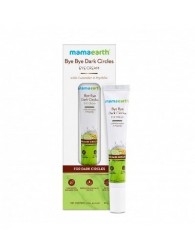 Mamaearth Bye Bye Dark Circles Under Eye Cream for Dark Circles with Cucumber & Peptides 20ml for All skin type