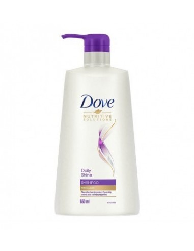 Dove Daily Shine Shampoo 650 ml For Damaged or Frizzy Hair Makes Hair Soft Shiny And Smooth Mild Daily Shampoo