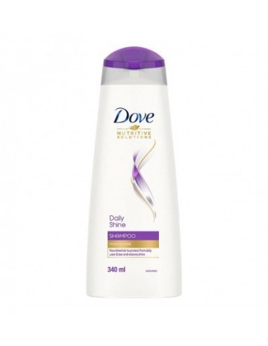 Dove Daily Shine Shampoo 340 ml For Dry and Damaged Hair Strengthening Shampoo