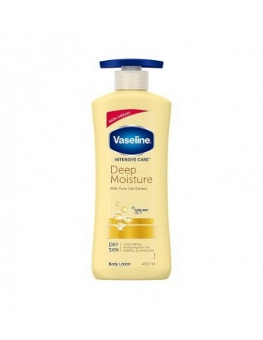 Vaseline Intensive Care Deep Moisture Nourishing Body Lotion 400 ml Daily Moisturizer for Dry Skin Gives Non Greasy Glowing Skin