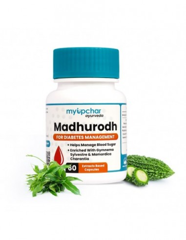 myUpchar Ayurveda Madhurodh Veg 60 Capsule - Glucose & Blood Sugar Management