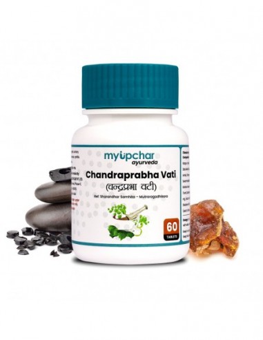 myUpchar Ayurveda Chandraprabha Vati Tablets – With Daruharidra & Ginger Extract - 60 Veg Tablets - For Men & Women