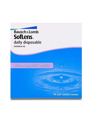 Bausch & Lomb Soflens Daily Disposable 90 Lens Pack -0.50 To -6.00d In0.25 Steps