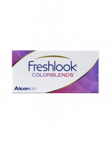 Freshlook Colorblends Zero Power Contact Lens With Lens Case & Solution- 2 Pieces 0-amethyst