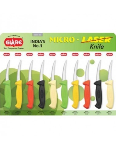 Glare Micro Laser Knife Steel Knife Set Pack Of 10