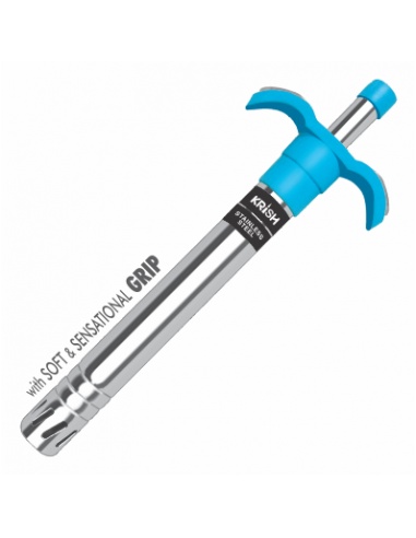 Glare New Slimline Super Steel Gas Lighter Blue Silver Pack Of 1