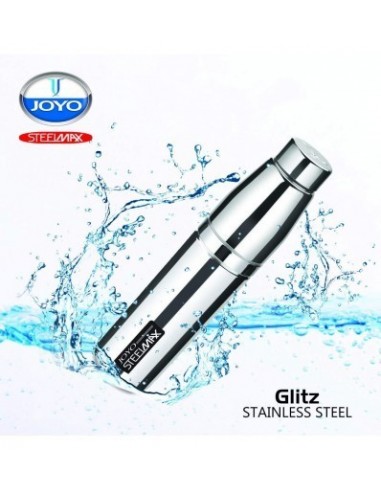 Joyo Steelmax Glitz Single Walled Stainless-Steel Leak-Proof Fridge Water Bottle 1000ml
