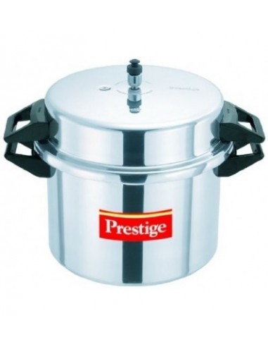 Prestige Popular Aluminium Pressure Cooker with Outer Lid 20 Litres Silver