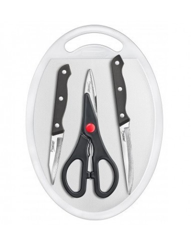 Prestige Truedge 4 pc Knife Set Utility Knife Paring Knife Scissors & Board