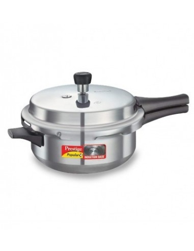 Prestige Popular Plus Induction Base Junior Deep Pan aluminium pressure cooker 4.0 litres Silver