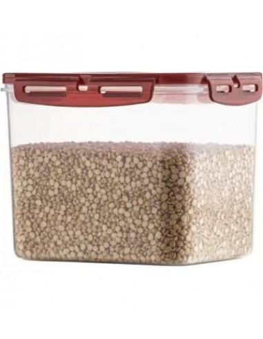 POLYSET Super Locked Rectangle Container 3780ML Brown Lid