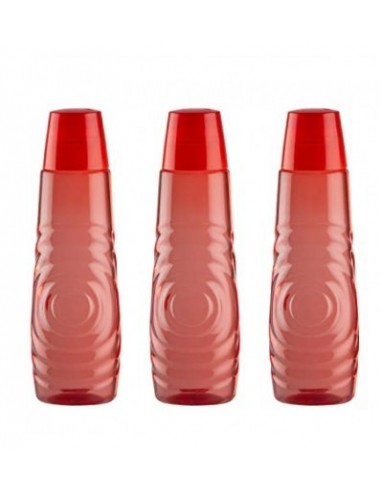 Polyset Brezza Premium Edition PET Plastic Fridge Water Bottle 1000ml 3 pcs set