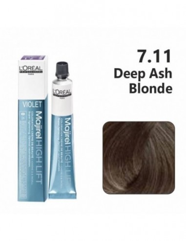 L'oréal professionnel majirel cool cover beauty coloring cream tube no. 7.11 deep ash blonde 49.5 g