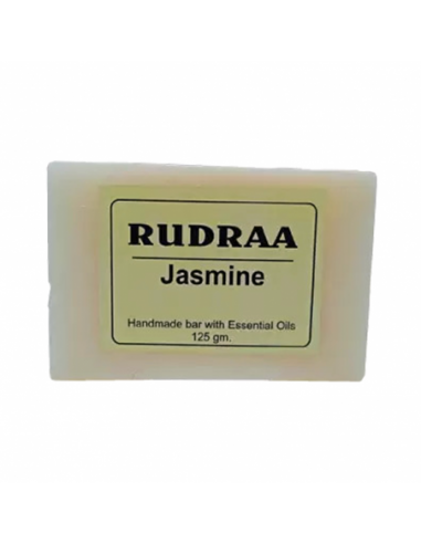 Rudraa Forever Jasminen Handmade Bar(Soap) With Essential Oils 125 gm