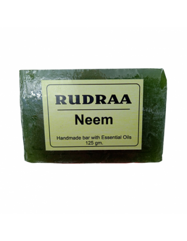 Rudraa Forever Neem Handmade Bar(Soap) With Essential Oils 125 gm