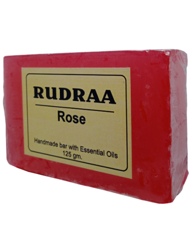 Rudraa Forever Rose Handmade Bar(Soap) With Essential Oils 125 gm
