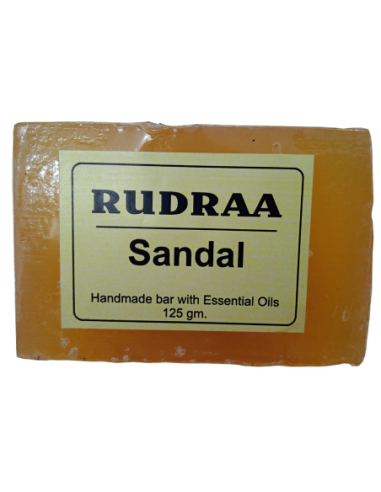 Rudraa Forever Sandal Handmade Bar(Soap) With Essential Oils 125gm