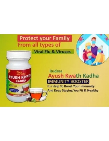 Rudraa Ayush Kwath Kadha Powder 100gm for viral flu and viruses and boost immunity