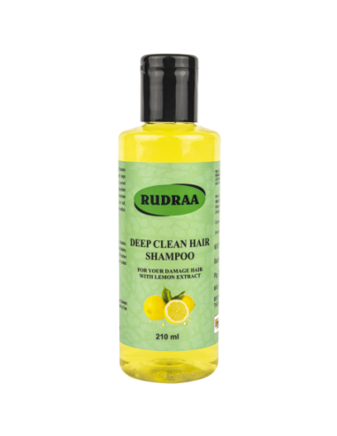 Rudraa Forever Deep Clean Hair Shampoo With Lemon Extract For Damage Hair 210 ml