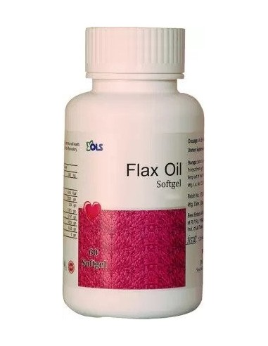 Rudraa Flax Oil Softgel For heart/ cardiovascular Health 60 Softgel