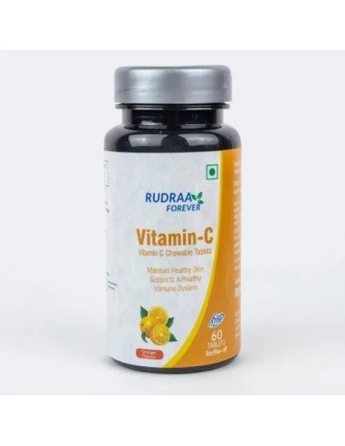 Rudraa Vitamin C 60 Chewable Tablets For Immunity Booster