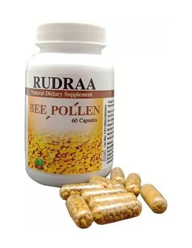 Rudraa Bee Pollen 60 Capsules Antibiotic property make it an immunity booster