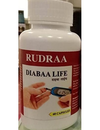 RUDRAA DIABAA LIFE FOR DIABETIC CARE 60 CAPSULES