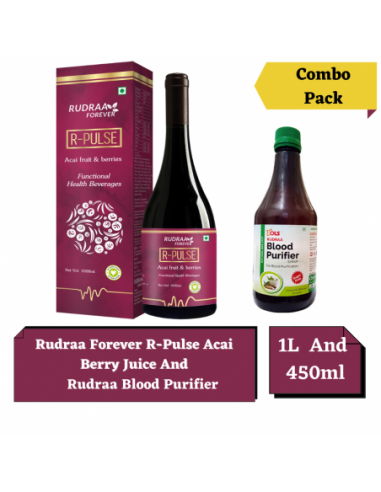 Acai Berry Juice 1000ml with Blood Purifier 450ml