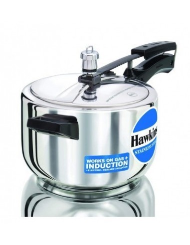 Hawkins Stainless Steel Induction Compatible Pressure Cooker 4 Litre Silver HSS40